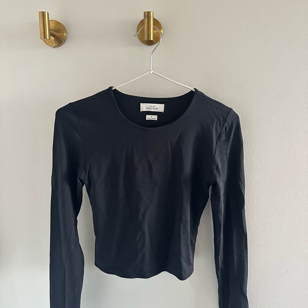 Aritzia Black Long Sleeve Tee